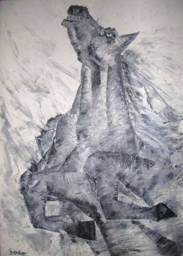 Peinture intitulée "Nadia" par Madorssane, Œuvre d'art originale, Huile