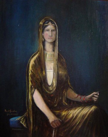Schilderij getiteld "Portret van Berenic…" door Paul Gosselin, Origineel Kunstwerk, Anders