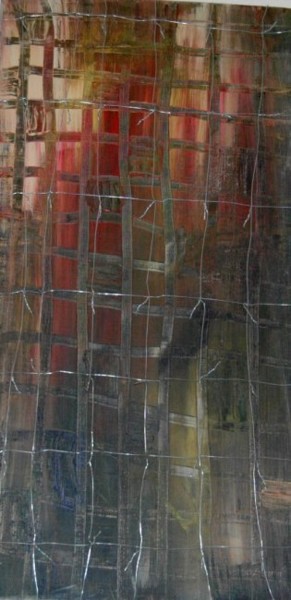 Peinture intitulée "L'enfermement 2, Te…" par Briga, Œuvre d'art originale, Acrylique