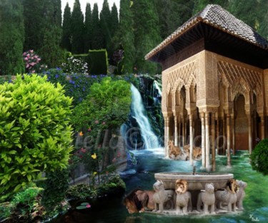 Fotografía titulada "Patio de  leones" por Stella Khudyakova, Obra de arte original