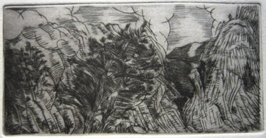 Desenho intitulada "LE LUBERON    Le cè…" por Michel Moskovtchenko, Obras de arte originais, Outro