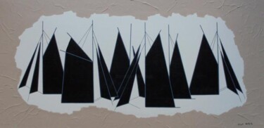 Peinture intitulée "Voiles" Saga Africa"" par Nyls  Eliot, Œuvre d'art originale, Acrylique