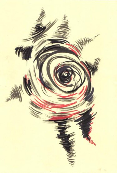 Peinture intitulée "SANS TITRE " par Farid Ait Aoudia, Œuvre d'art originale