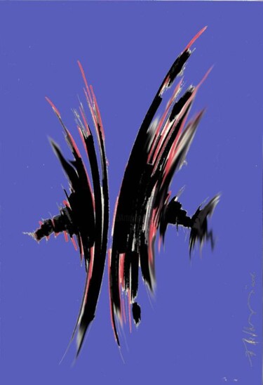 Peinture intitulée "SANS TITRE" par Farid Ait Aoudia, Œuvre d'art originale