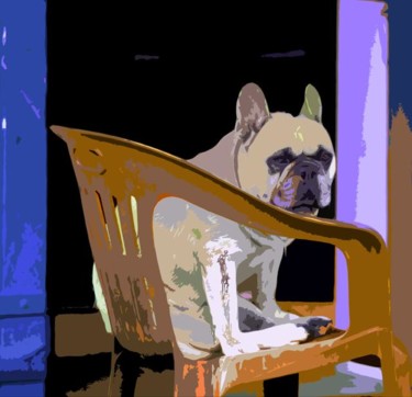 Digital Arts titled "French Bull Dog" by Angelo Di Pietrantonio, Original Artwork