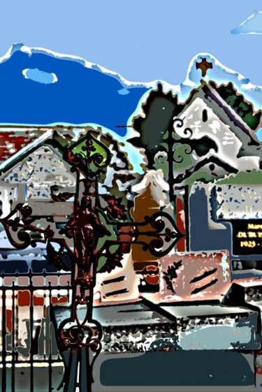 Digital Arts titled "French Cemetery" by Angelo Di Pietrantonio, Original Artwork