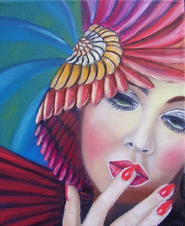 Peinture intitulée "Undecided" par Alix, Œuvre d'art originale, Huile