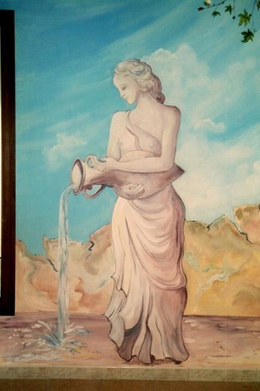Peinture intitulée "Verseuse" par Nanou, Œuvre d'art originale