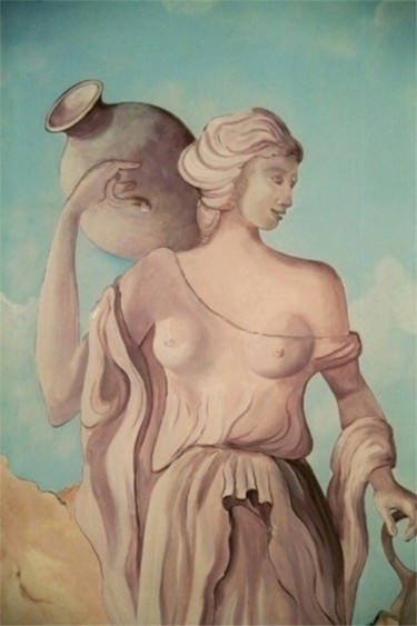 Peinture intitulée "Porteuse d'eau gall…" par Nanou, Œuvre d'art originale