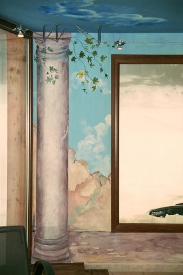 Peinture intitulée "colonne gallo romai…" par Nanou, Œuvre d'art originale