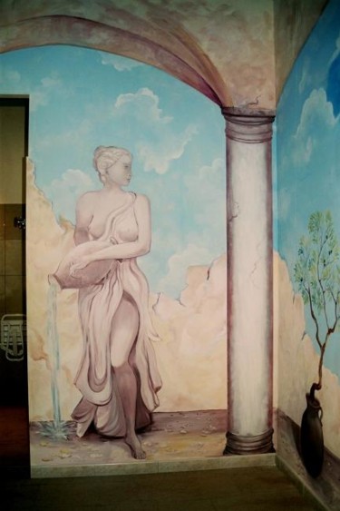 Peinture intitulée "Verseuse d'eau du h…" par Nanou, Œuvre d'art originale