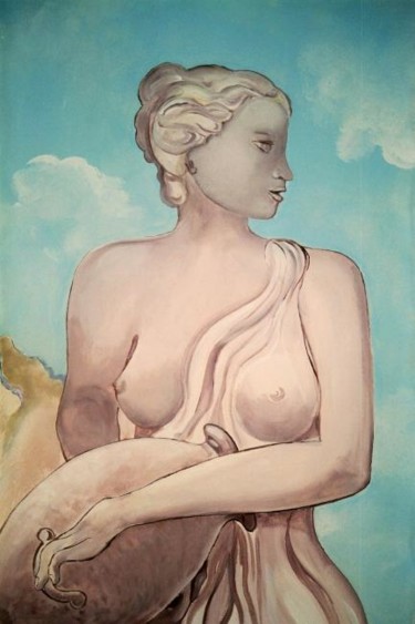 Peinture intitulée "Buste de Verseuse d…" par Nanou, Œuvre d'art originale