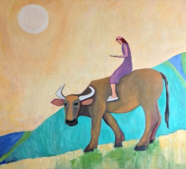 Painting titled "repatriation on the…" by Janna Shulrufer, Original Artwork, Oil
