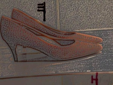 Digital Arts titled "Andy's Shoes - 7" by Nick Mancuso, Original Artwork, Digital Painting