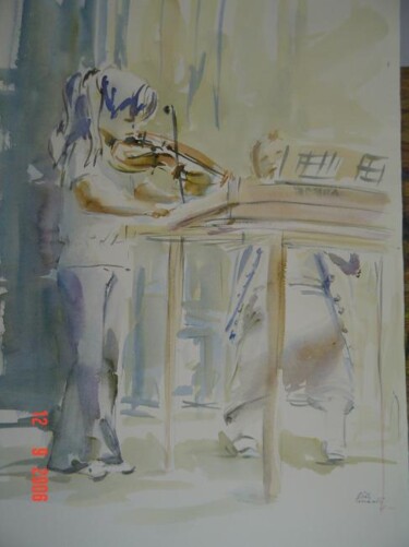 绘画 标题为“gamine à son cours…” 由Gisele Ceccarelli, 原创艺术品