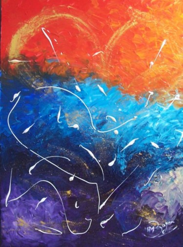 Peinture intitulée "Fluidité" par Anne-Marie Boyer, Œuvre d'art originale