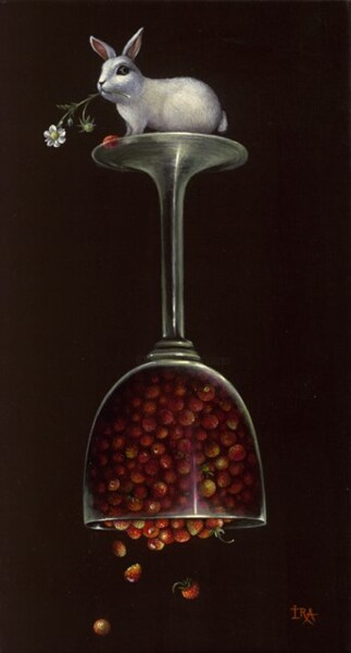 Pyramid with strawberries - Original painting