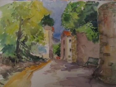 Painting titled "la Drôme" by Jacqueline De Streel, Original Artwork