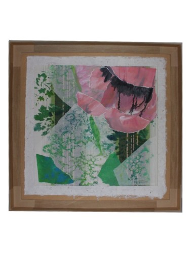 Peinture intitulée "pavot rose" par Patrice Monnerie, Œuvre d'art originale