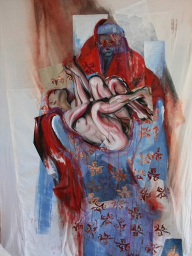 Peinture intitulée "Madone" par Patrice Monnerie, Œuvre d'art originale