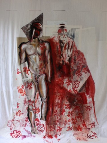 Mariée Peinture intitulée "Mariée" par Patrice Monnerie, Œuvre d'art originale