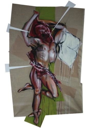 Peinture intitulée "St Sébastien" par Patrice Monnerie, Œuvre d'art originale