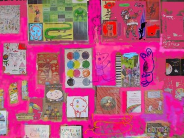 Painting titled "vitrine de grande l…" by Nicolas Malaize (Nicou), Original Artwork