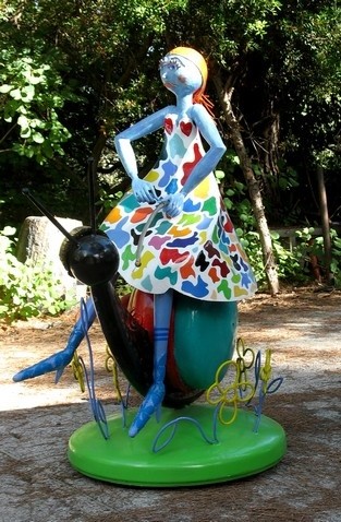 Sculpture intitulée "Alix voyage en esca…" par Patrick Dupont, Œuvre d'art originale