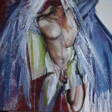 douche1 Peinture intitulée "douche1" par Patrice Monnerie, Œuvre d'art originale