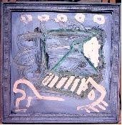 Painting titled "Astratto" by Nick Mancuso, Original Artwork, Oil