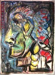 Painting titled "Untitled - 20" by Nick Mancuso, Original Artwork, Oil