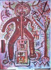 Painting titled "Untitled - 23" by Nick Mancuso, Original Artwork, Oil