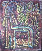 Painting titled "Untitled - 24" by Nick Mancuso, Original Artwork, Oil