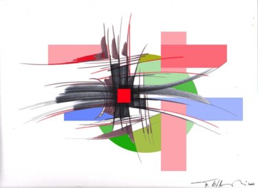 Peinture intitulée "SANS TITRE" par Farid Ait Aoudia, Œuvre d'art originale