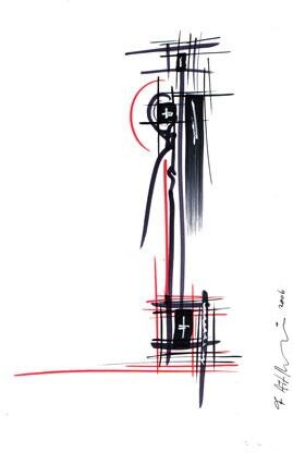 Peinture intitulée "SANS TITRE" par Farid Ait Aoudia, Œuvre d'art originale