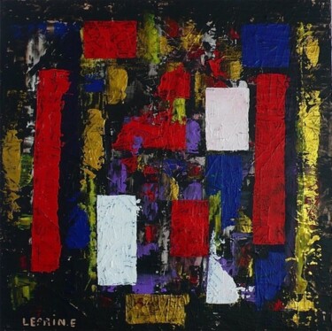 Pintura intitulada "SUBWAY PAR YOHAN ET…" por Edwige Leprin, Obras de arte originais, Óleo