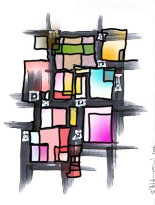 Peinture intitulée "SANS TITRE" par Farid Ait Aoudia, Œuvre d'art originale