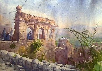 Painting titled "Aurangabad" by Kishore Singh, Original Artwork