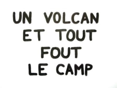 Peinture intitulée "VOLCAN" par Toytoy, Œuvre d'art originale