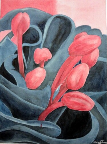 제목이 "COEUR  DE  FUCHSIA"인 미술작품 Michel Cendra-Terrassa로, 원작