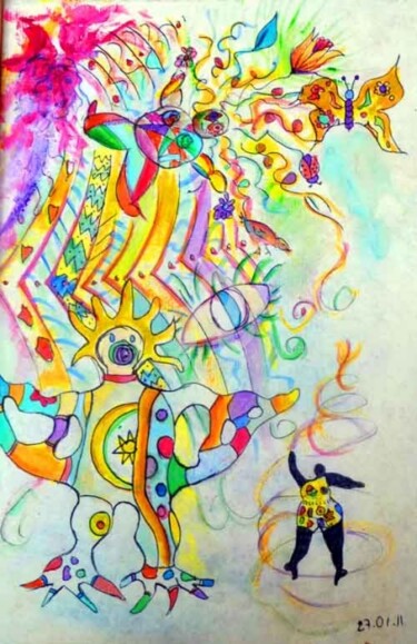 Drawing titled "Impressions" by Esther, Original Artwork