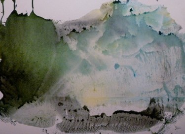 Peinture intitulée ""Ailleurs"" par Arnaud Thévenin, Œuvre d'art originale, Gouache