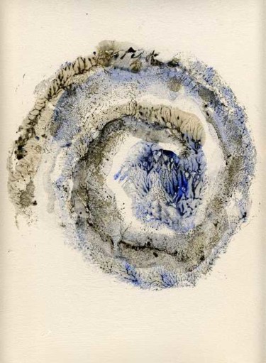 Peinture intitulée "hiver" par Marie-Noelle Bauchot, Œuvre d'art originale