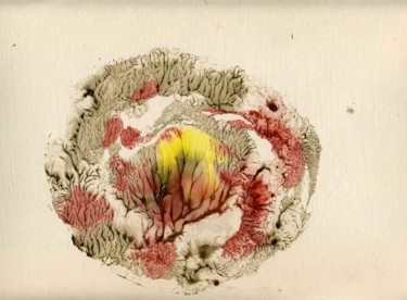 Peinture intitulée "automne" par Marie-Noelle Bauchot, Œuvre d'art originale