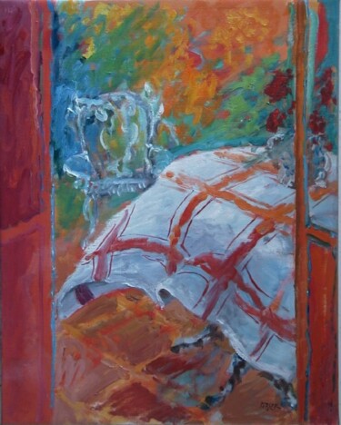 Peinture intitulée "Nappe dans le vent" par Daniel Lebier, Œuvre d'art originale