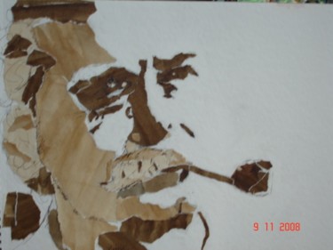 Peinture intitulée "BRASSENS" par Maryse Tisnés, Œuvre d'art originale