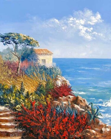 Peinture intitulée "Reve du sud" par Pascal Clus, Œuvre d'art originale