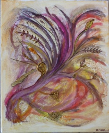 Bourrasque Peinture intitulée "Bourrasque" par Bernadette Mora, Œuvre d'art originale, Autre