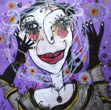 Dessin intitulée "Ensorcelée" par Emilie Teillaud, Œuvre d'art originale