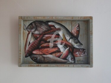 Peinture intitulée "PETITE CAISSE DE PO…" par Philippe Coeurdevey, Œuvre d'art originale, Acrylique